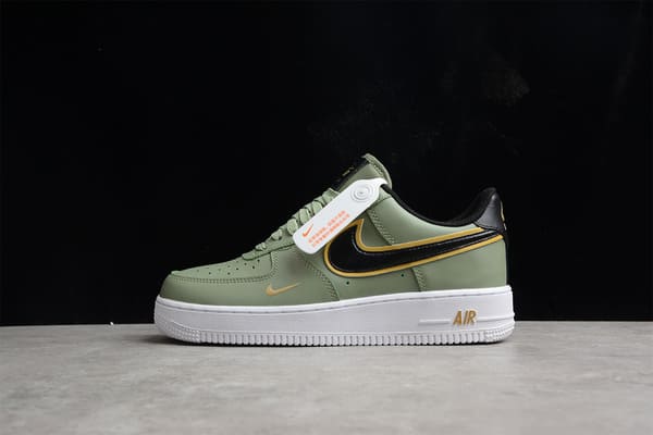 Tênis Double Swoosh Olive Gold Black